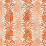 Yellow and orange large pineapple fabric