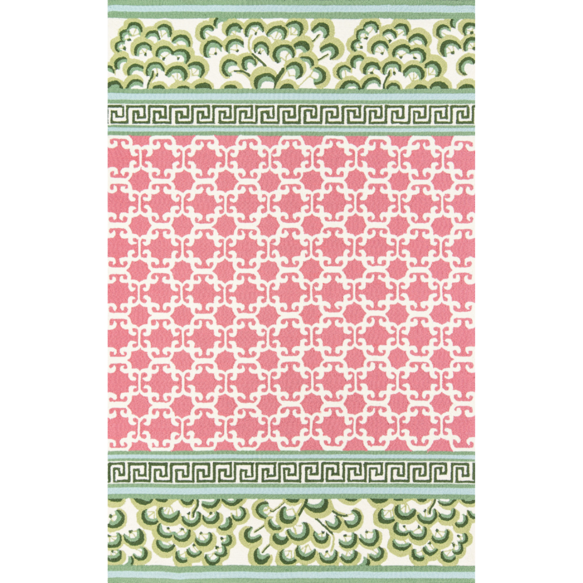 Monserrat Indoor/Outdoor Pink and Green Rug – Madcap Cottage