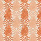Yellow and orange large pineapple fabric