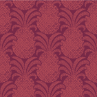 Red pineapple fabric with an orange pineapple motif