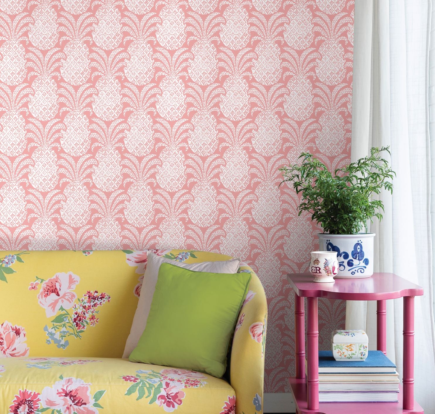 Pink Wallpaper for Walls  Floral Peel and Stick Wallpaper