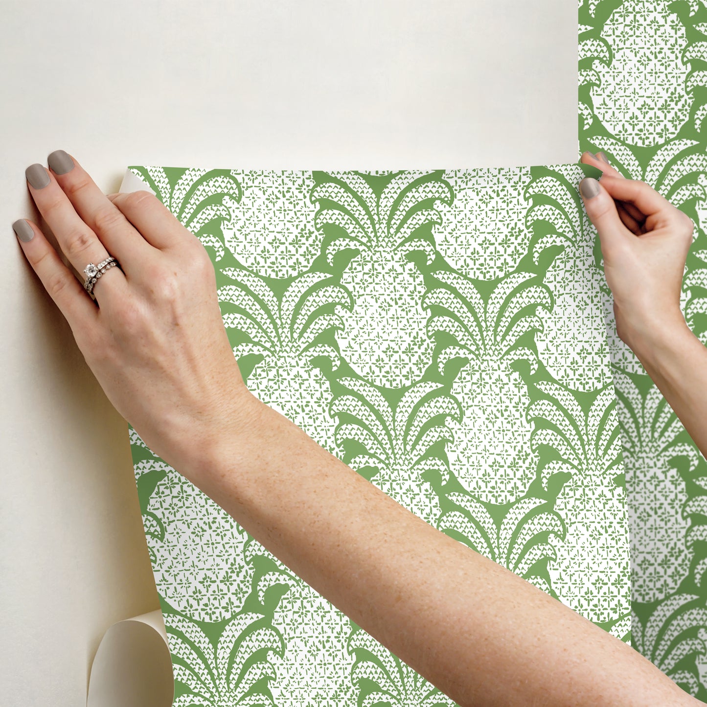 Colony Club Palm Green Peel & Stick Wallpaper