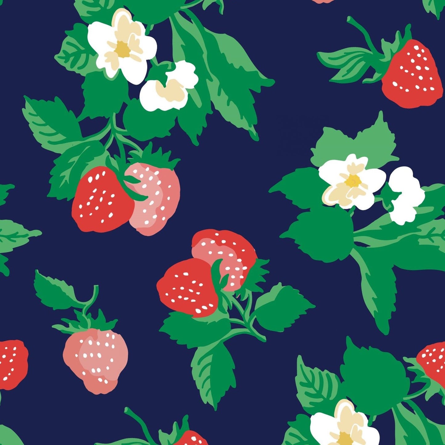 Berry Nice Navy Blue Peel & Stick Wallpaper Sample
