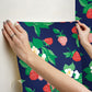 Berry Nice Navy Blue Peel & Stick Wallpaper