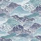 Shangri-La Navy Blue Peel & Stick Wallpaper Sample