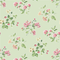 Halsey Court floral fabric in meadow green with pink and white botanical pattern