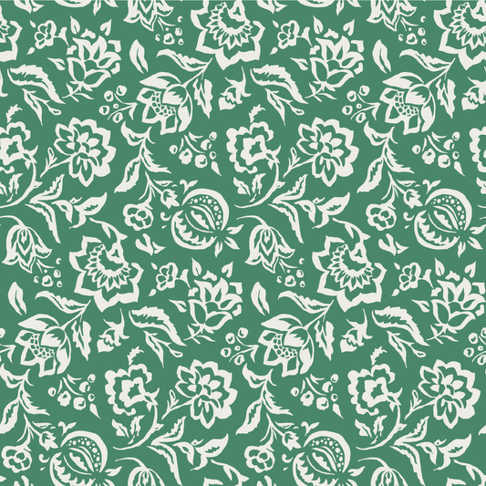 Hampton Court Forest Green Fabric Sample