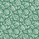 Hampton Court Fabric - Forest Green