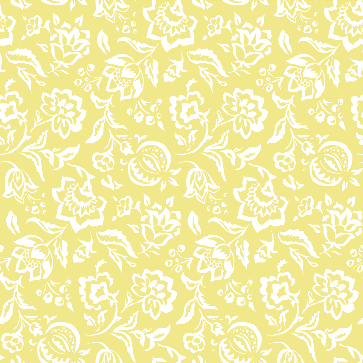 Hampton Court Lemon Grove Yellow Fabric Sample
