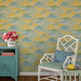 Shangri-La Barbados Green Wallpaper Sample