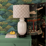 Shangri-La Summer Yellow Wallpaper Sample