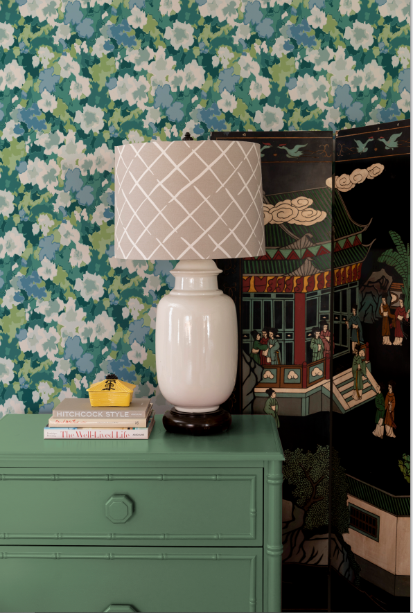 Sissinghurst Barbados Green Wallpaper Sample