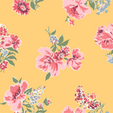 Swans Island Daffodil Yellow Floral Pre-Pasted Wallpaper