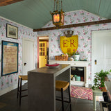 Swans Island Paris Grey Floral Pre-Pasted Wallpaper