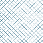 Mid Blue and white Fabric featuring a mid blue trellis pattern on a white background from Madcap Cottage