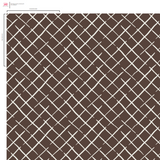 Bahama Court Chocolate Brown Wallpaper Sample