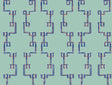 blue removable wallpaper featuring a navy blue geometric trellis motif. 