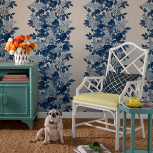 Bar Harbor All Over Blue Wallpaper Sample