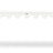 A white console table with scalloped edges