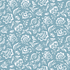 a floral blue and white fabric in a pattern called "Hampton Court" by Madcap Cottage