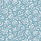 a floral blue and white fabric in a pattern called "Hampton Court" by Madcap Cottage
