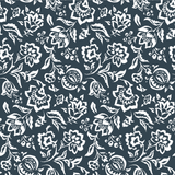 Hampton Court Fabric - Navy Blue