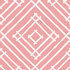 A pink and white bamboo trellis fabric from madcap cottage