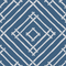a blue and white bamboo trellis fabric called Island House by Madcap Cotttage