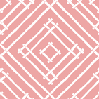 A pink and white bamboo trellis fabric from madcap cottage