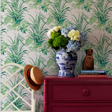 Jungle Road Barbados Green Wallpaper Sample