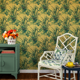 Jungle Road Summer Yellow Wallpaper Sample