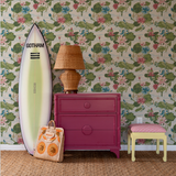 Lily Pond Lane Rose Pink Wallpaper Sample