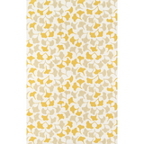 Forest Glade Gingko Wool Yellow and Taupe Area Rug
