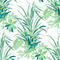 madcap cottage palm fabric featuring green palm leaf motifs on a light blue background. 