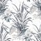 madcap cottage palm fabric featuring tonal grey palm leaf motifs on a light grey background. 