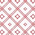 a red bamboo trellis fabric on a white background by madcap cottage
