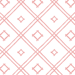 a pink bamboo trellis fabric on a white background by madcap cottage