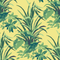madcap cottage palm fabric featuring green palm leaf motifs on a yellow background. 