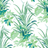 madcap cottage palm fabric featuring green palm leaf motifs on a light blue background. 