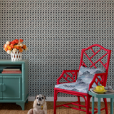 Old Jaipur Navy Blue Wallpaper Sample