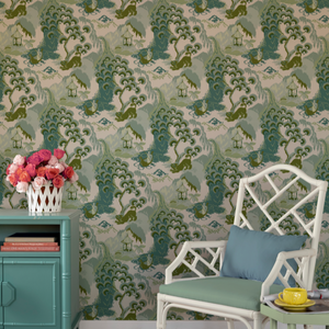 Madcap Cottage Old Peking Celadon Wallpaper