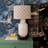 Old Peking Ocean Blue Chinoiserie Wallpaper Sample