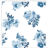 Swans Island All Over Blue Wallpaper Sample