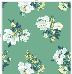 Swans Island Jade Green Wallpaper