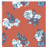 Swans Island Lacquer Red Wallpaper Sample