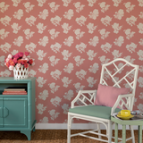 Swans Island Silhouette Southampton Pink Wallpaper Sample