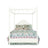 a four poster white canopy bed
